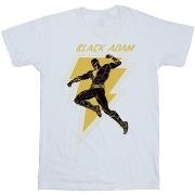 T-shirt Dc Comics Black Adam Golden Bolt Chest