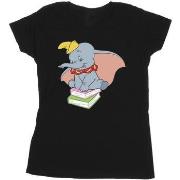 T-shirt Disney Dumbo Sitting On Books