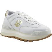 Chaussures Liu Jo Amazing 28 Sneaker Donna White Gold BA4011EX014
