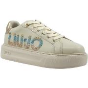 Chaussures Liu Jo Kylie 22 Sneaker Donna Ivory Gold BA4071PX479