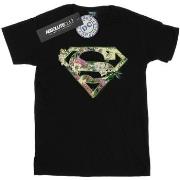 T-shirt enfant Dc Comics Supergirl Floral Shield