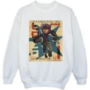 Sweat-shirt enfant Disney Big Hero 6 Baymax Hiro Newspaper