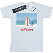 T-shirt enfant Disney Lilo And Stitch Surf Beach