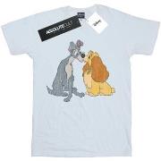 T-shirt enfant Disney Lady And The Tramp Distressed Kiss