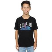 T-shirt enfant Disney Lilo And Stitch Chillin