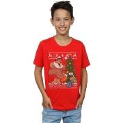 T-shirt enfant The Flintstones Christmas Fair Isle