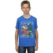 T-shirt enfant The Flintstones Christmas Fair Isle