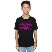 T-shirt enfant Marvel Captain Spray Text