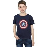 T-shirt enfant Marvel Captain America Civil War Distressed Shield