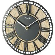 Montre Ams 1231, Quartz, Noire, Analogique, Modern