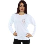 Sweat-shirt Disney Aristocats Marie I'm A Lady Breast Print