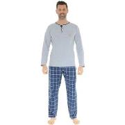 Pyjamas / Chemises de nuit Christian Cane PYJAMA LONG GRIS DORIAN