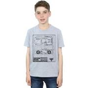 T-shirt enfant Disney Cars Jackson Storm Blueprint