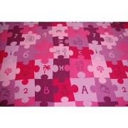 Tapis Rugsx Tapis enfant PUZZLES violet 200x500 cm