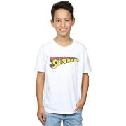 T-shirt enfant Dc Comics Superman Telescopic Crackle Logo