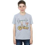 T-shirt enfant The Flintstones Gains