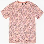 T-shirt Le Temps des Cerises T-shirt abel à motif tropical saumon