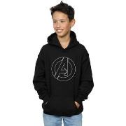 Sweat-shirt enfant Marvel Avenegers Assemble A Logo Outline