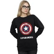 Sweat-shirt Marvel Captain America Shield Text