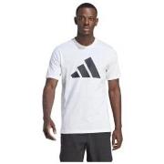 T-shirt adidas TEE SHIRT BLANC - WHITE BLACK - S