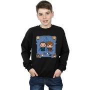 Sweat-shirt enfant Fantastic Beasts Chibi Newt And Dumbledore