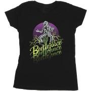 T-shirt Beetlejuice Purple Circle