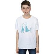 T-shirt enfant Disney Frozen Magic Snowflakes