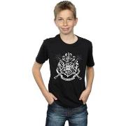 T-shirt enfant Harry Potter Hogwarts Badge Wands