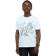 T-shirt enfant Harry Potter Unicorn Line Art