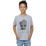 T-shirt enfant Marvel Guardians Of The Galaxy Groot Face