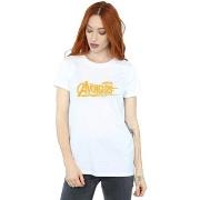 T-shirt Marvel Avengers Infinity War Orange Logo