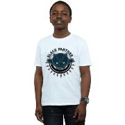 T-shirt enfant Marvel Kawaii Black Panther Pounce