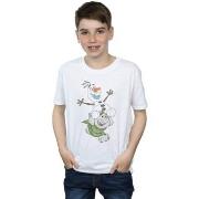T-shirt enfant Disney Frozen Olaf And Troll
