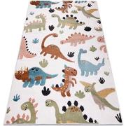 Tapis Rugsx Tapis FUN Dino pour enfants Dinosaures crème 80x150 cm