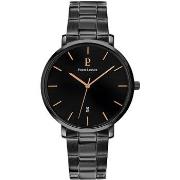 Montre Pierre Lannier ECHO Cadran Noir Bracelet Acier Noir