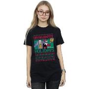T-shirt Dc Comics Joker And Harley Quinn Ha Ha Happy Holidays