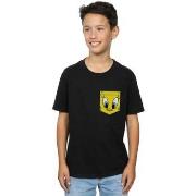 T-shirt enfant Dessins Animés Tweety Pie Face Faux Pocket