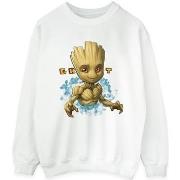 Sweat-shirt Guardians Of The Galaxy Groot Flowers