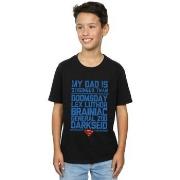 T-shirt enfant Dc Comics Superman My Dad Is Stronger Than