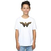 T-shirt enfant Dc Comics Justice League Movie Wonder Woman Emblem