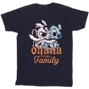 T-shirt enfant Disney Lilo And Stitch Ohana Angel Hug