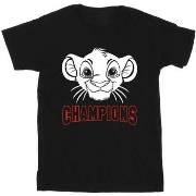 T-shirt enfant Disney The Lion King Simba Face Champion