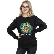 Sweat-shirt Woodstock Flower Peace