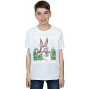 T-shirt enfant Dessins Animés Bugs Bunny Christmas Fair Isle