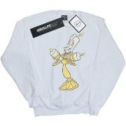 Sweat-shirt Disney Beauty And The Beast Lumiere Distressed