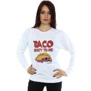 Sweat-shirt Marvel Deadpool Taco Dirty To Me