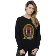 Sweat-shirt Marvel Deadpool Tattoo Print