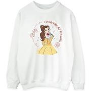 Sweat-shirt Disney Beauty And The Beast I'd Rather Be Reading
