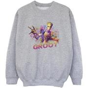 Sweat-shirt enfant Marvel Guardians Of The Galaxy Abstract Groot