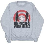 Sweat-shirt Marvel The Falcon And The Winter Soldier Shield Silhouette...